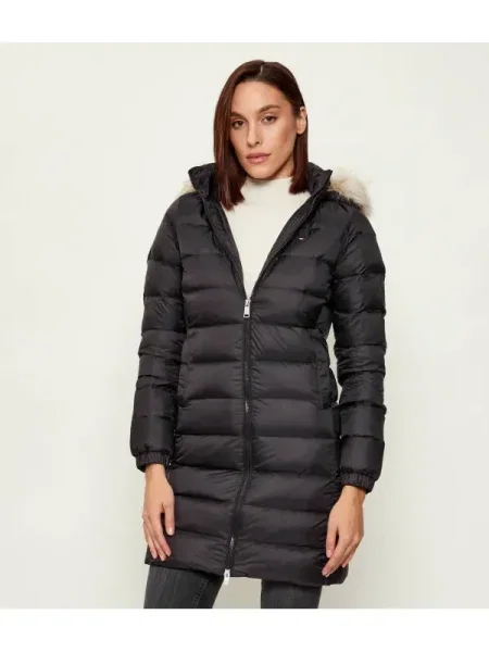 Tommy Jeans De puf geacă | negru