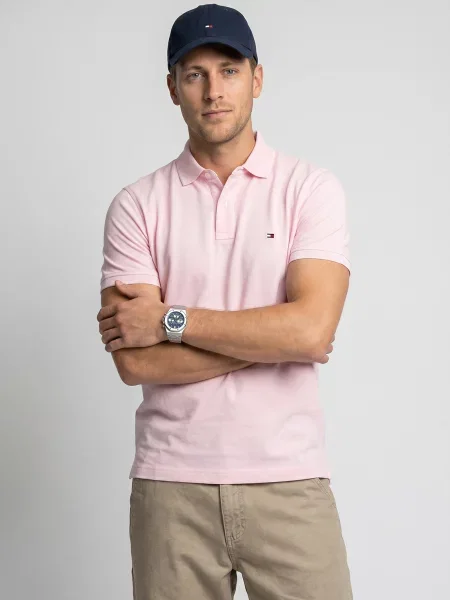 Tommy Hilfiger Tenisz póló rózsaszín