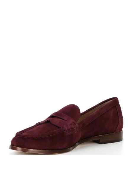 Mokasyny Lauren Ralph Lauren zamszowe czerwone