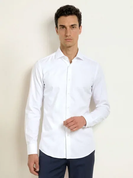 Boss Košile Hank Slim Fit bílá
