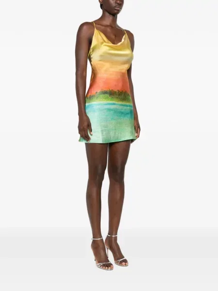 Rochie mini Donde Esteban cu imagine albastru