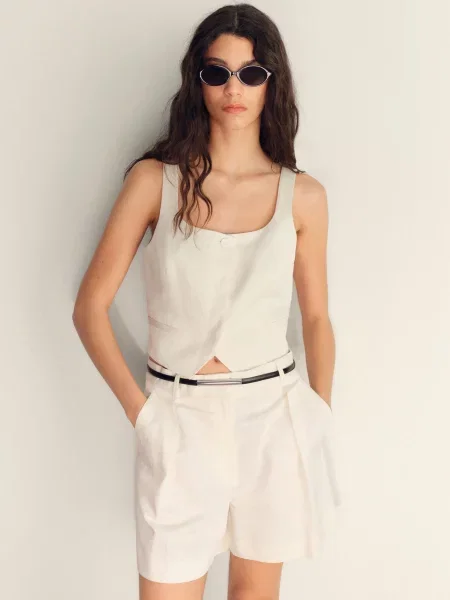 Шорти MANGO білий