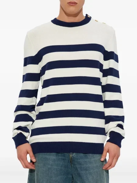 Pulover Balmain cu dungi negru