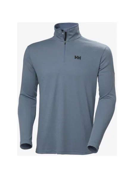 Koszulka Helly Hansen HP Half-Zip Długi Rękaw Stalowy S niebieski