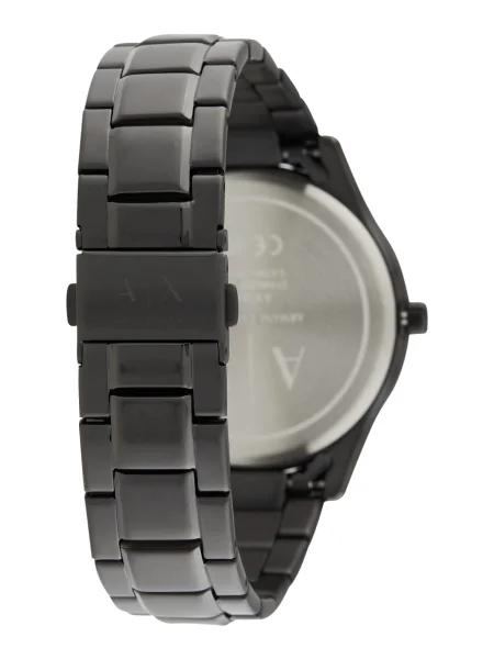 Armani Exchange ceas și colier negru