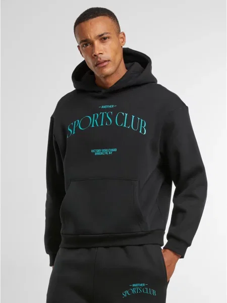 Hanorac cu glugă Mister Tee negru