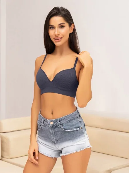 ISSA Plus Бюстгальтер Бузковий без підкладки