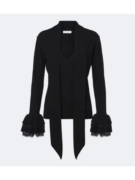Top Nina Ricci de lână negru
