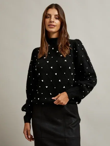 Sweter Marisse czarny