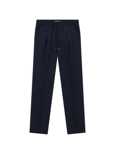 Pantaloni Boggi Milano de flanelă albastru