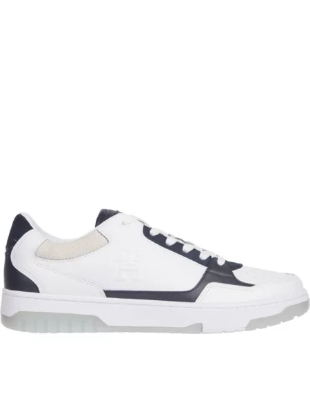 Sneakersy Tommy Hilfiger skórzane białe