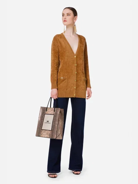 Свитер Elisabetta Franchi коричневый