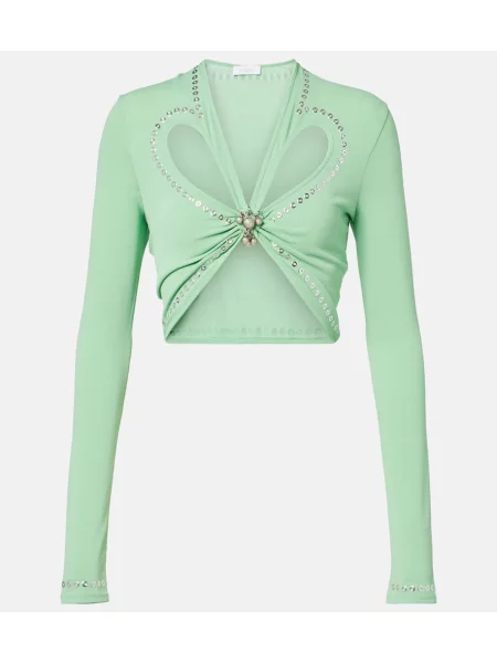 Cropp top Rabanne verde