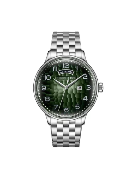 CERRUTI Analogové hodinky Date watch Dervio stříbrná