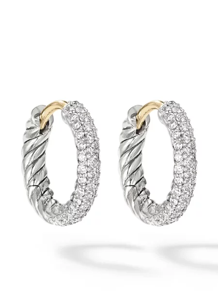 Cercei David Yurman argintiu