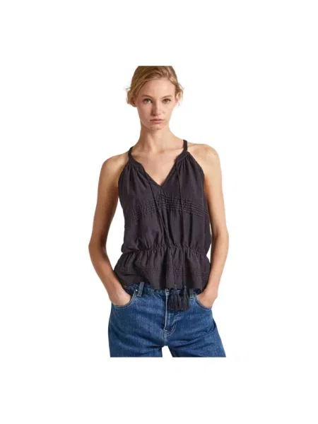 Top Pepe Jeans czarny