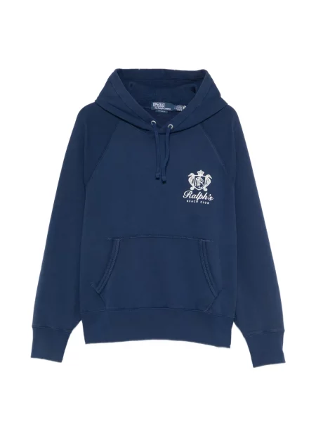 Sneakerși Polo Ralph Lauren cu autograf cu glugă albastru