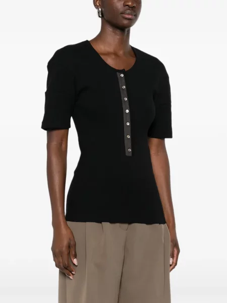 Tricou Lemaire scurt negru