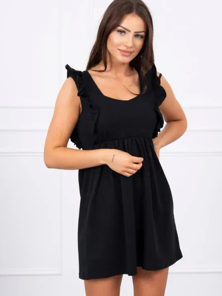 Rochie Kesi cu volane de costum negru