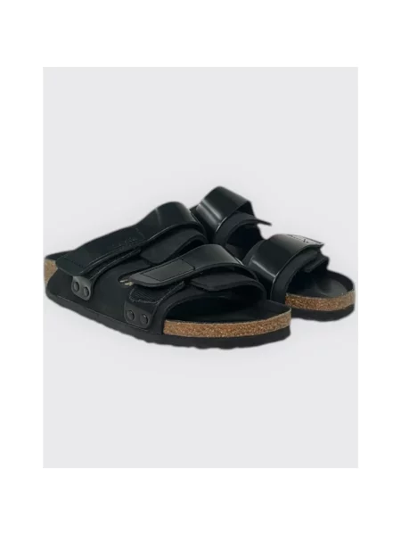 Saboți Birkenstock din piele negru