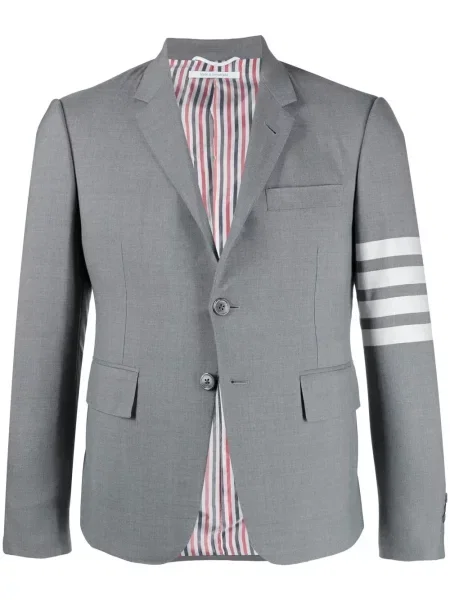 Vilnonis švarkas Thom Browne pilka