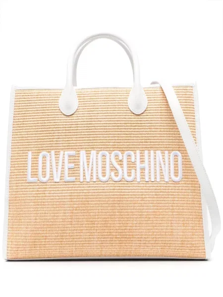 Geantă shopper Love Moschino cu broderie