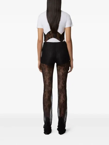 Tricou Nina Ricci din dantelă alb