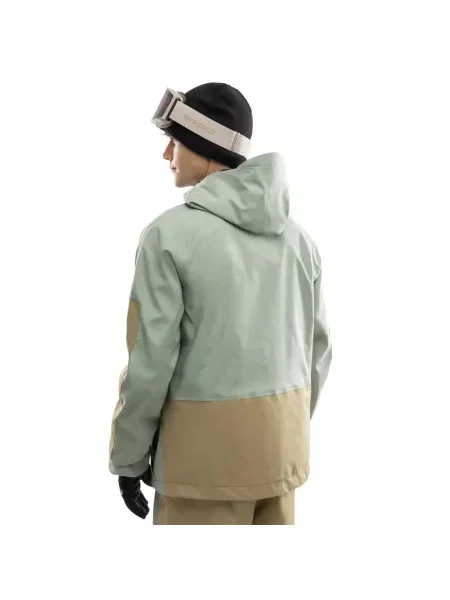 Kurtka snowboardowa oversize Siroko W8 Yuki Olive Green zielona