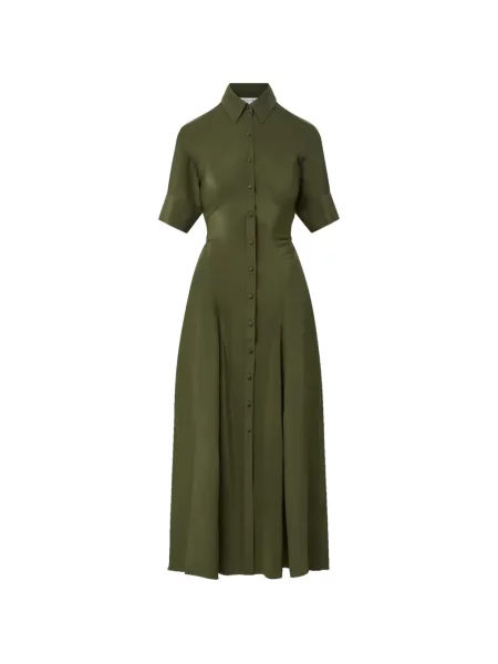 Cu centură rochie maxi Veronica Beard verde