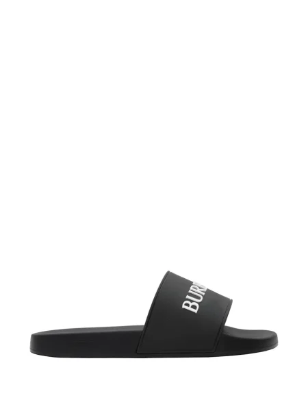 Papuci Burberry cu autograf negru