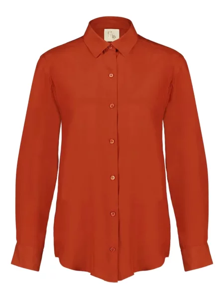 Cămașă Paula de mătase roșu