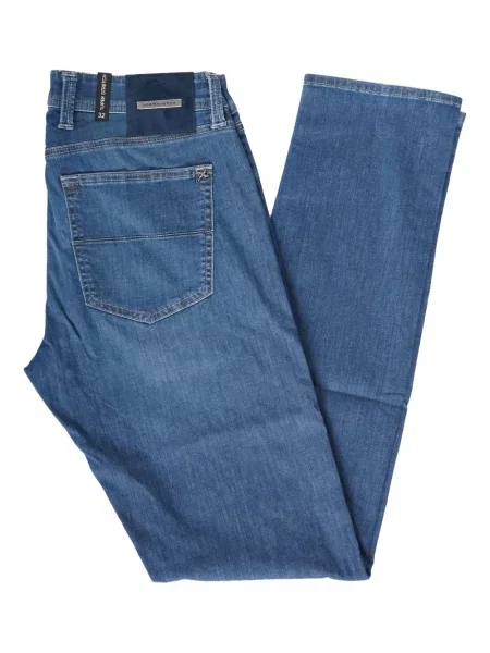 Blugi Sartoria Tramarossa cu 5 buzunare albastru