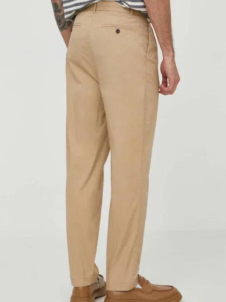 Kalhoty Michael Kors přiléhavé béžová