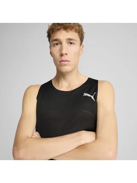 Koszulka do biegania PUMA Raceday Ultraspun Singlet puma black czarna