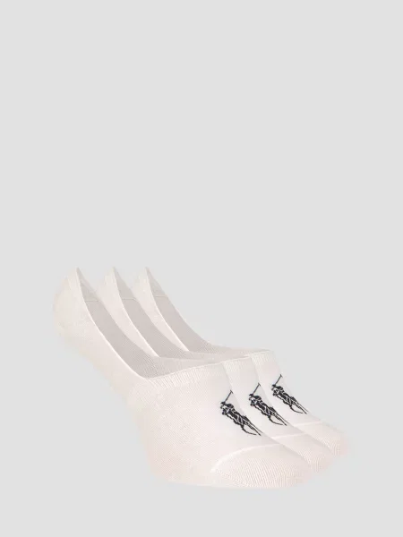 Skarpety Stopki Polo Ralph Lauren 3 Pack białe