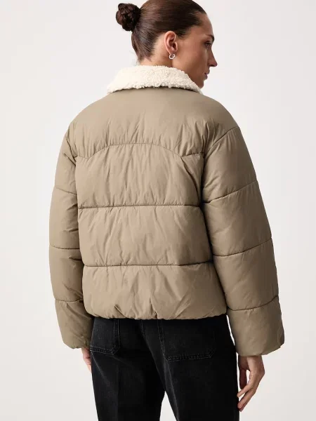 Levi's prešita jakna PALMER PUFFER SHERPA rjava