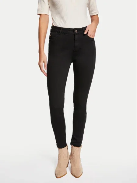 Morgan Blugi Skinny Fit negru