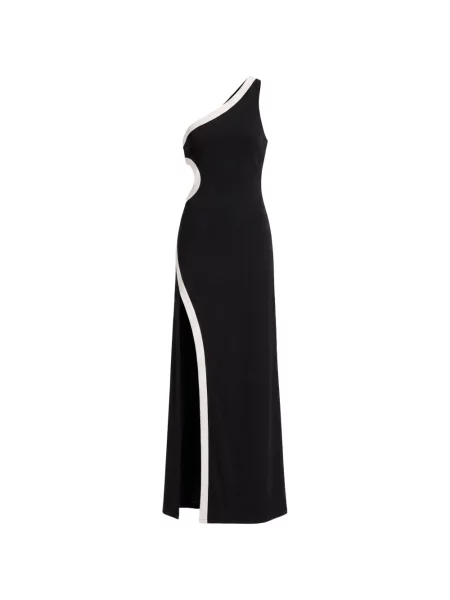 Rochie maxi Alice + Olivia cu un umăr gol negru