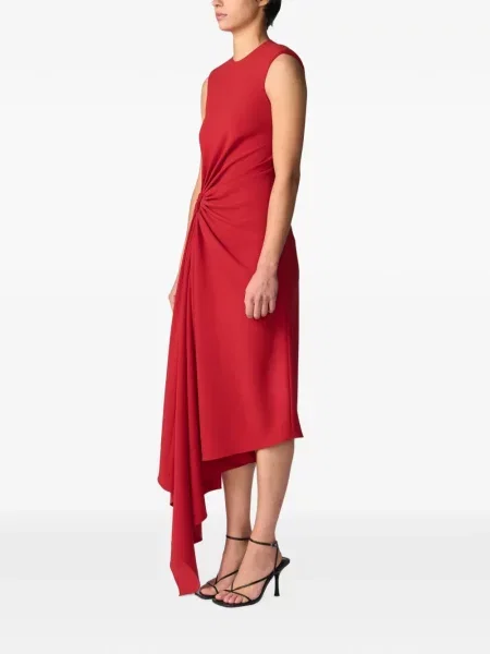 Rochie midi Monse fără mâneci roșu