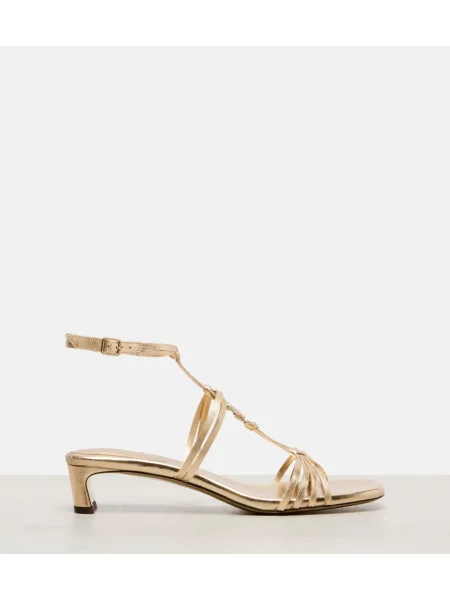 Sandale Jimmy Choo din piele auriu