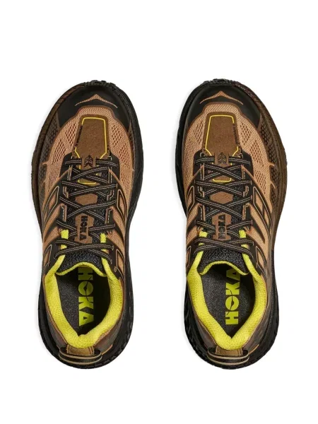 Sneakerși Hoka cu imprimeu geometric maro