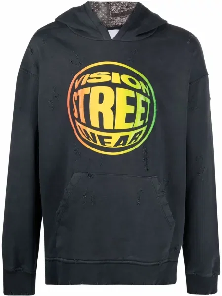 Суичър с качулка Alchemist с разкъсвания сиво