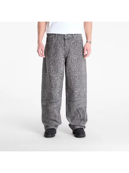 Džíny Daily Paper Denim Snake Oversized Jeans Denim S