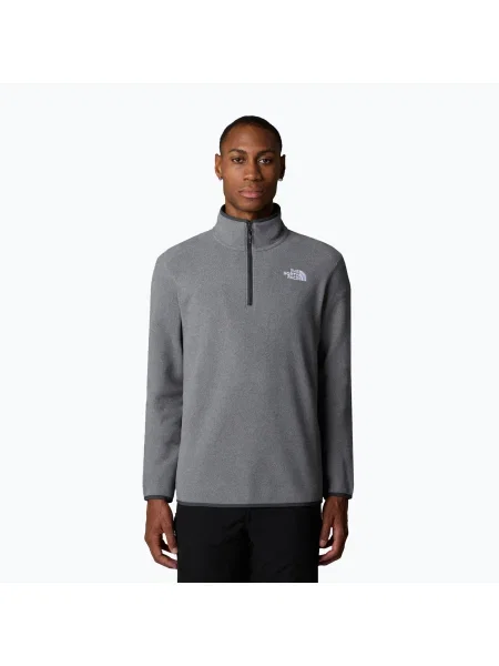 Мъжки суитшърт The North Face Glacier Zip medium grey heather сиво