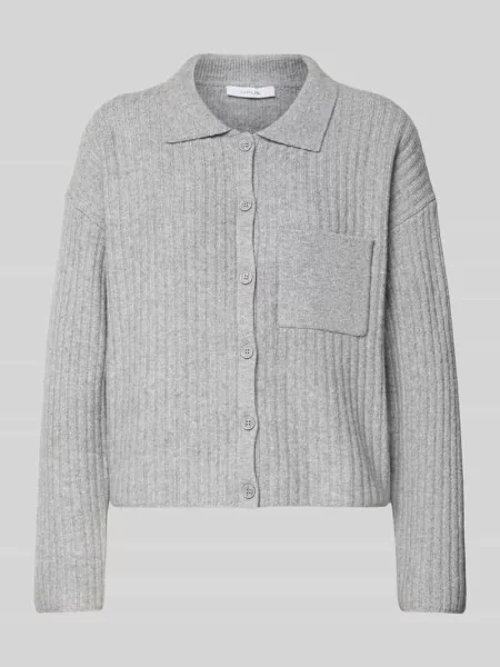 Kardigan o kroju regular fit z dodatkiem wełny model ‘Dinkine’ Opus