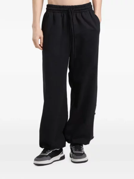 Pantaloni Palm Angels cu imagine alergare negru