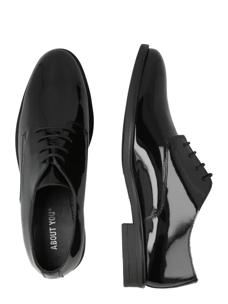 ABOUT YOU Pantofi cu șireturi negru