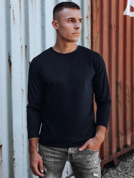 Majica z dolgimi rokavi Dstreet z dolgimi rokavi črna