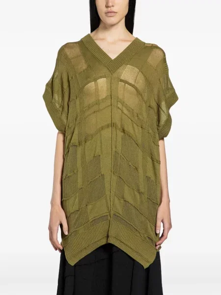 Kamizelka Halos w kratę zielona