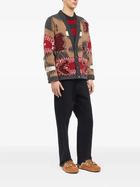 Cardigan Alanui cu franjuri maro